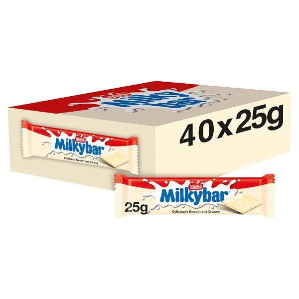 Milkybar White Chocolate Bar 25g (Case of 40)