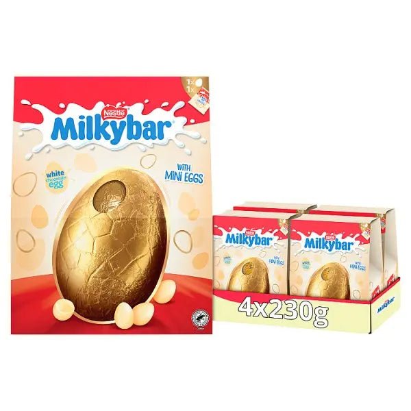 Milkybar White Chocolate Giant Easter Egg 230g (Case of 4)