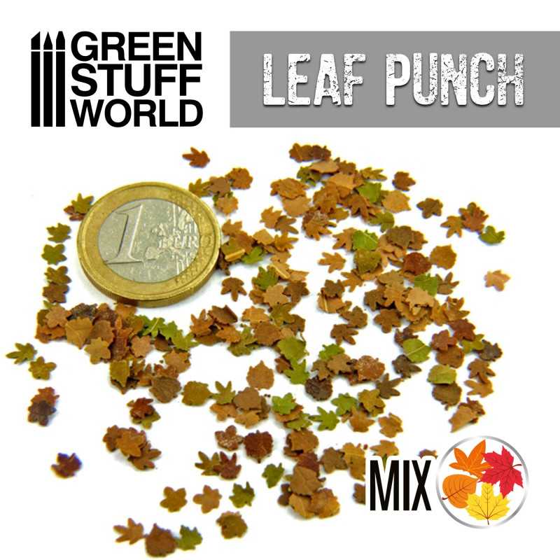 Miniature Leaf Punch - Maple, Sycamore, Poplar Mix | Green Stuff World