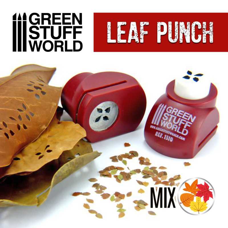 Miniature Leaf Punch - Beech, Elm, Birch Mix | Green Stuff World