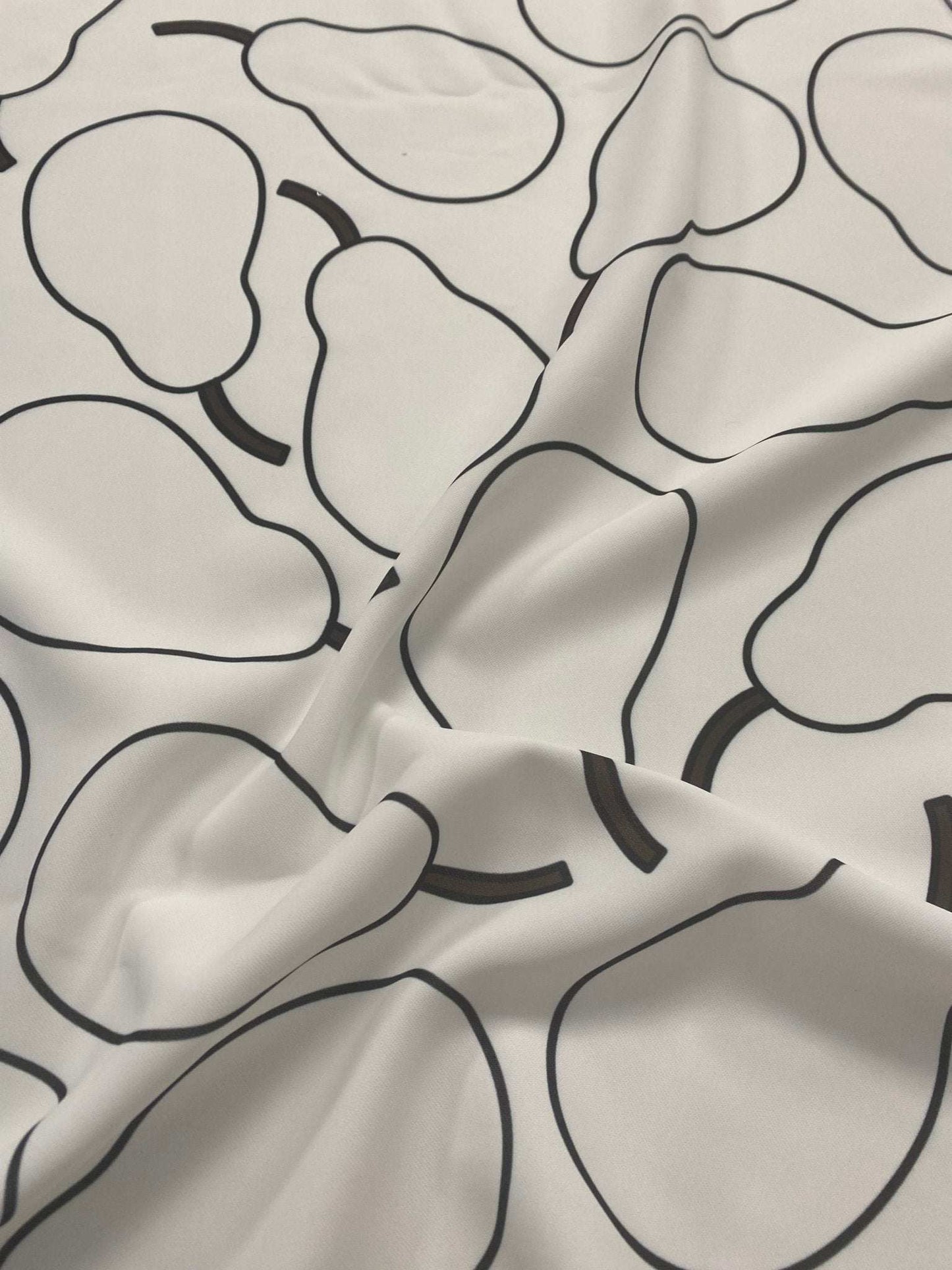 Minimalist Pear Print Fabric by Metre