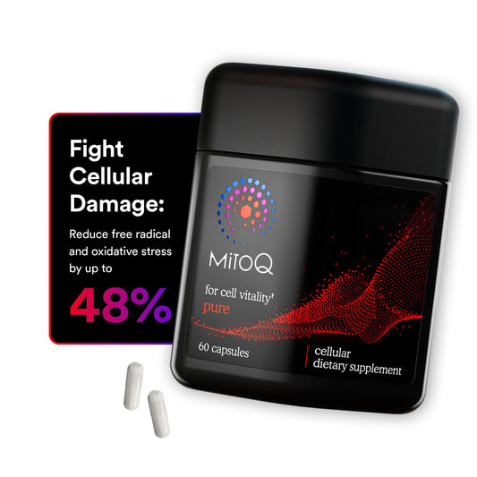 MitoQ Pure Advanced Mitochondria Supplement | Superior Bioavailability for Healthy Aging, Energy, Heart Health & Mobility