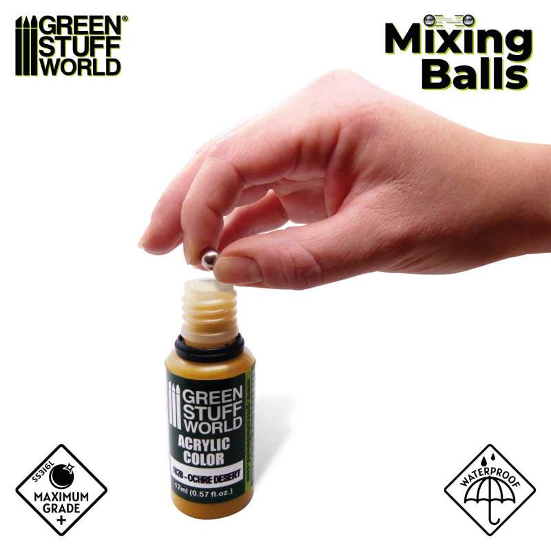 6.35mm Steel Mixing Balls - 40pc | Green Stuff World