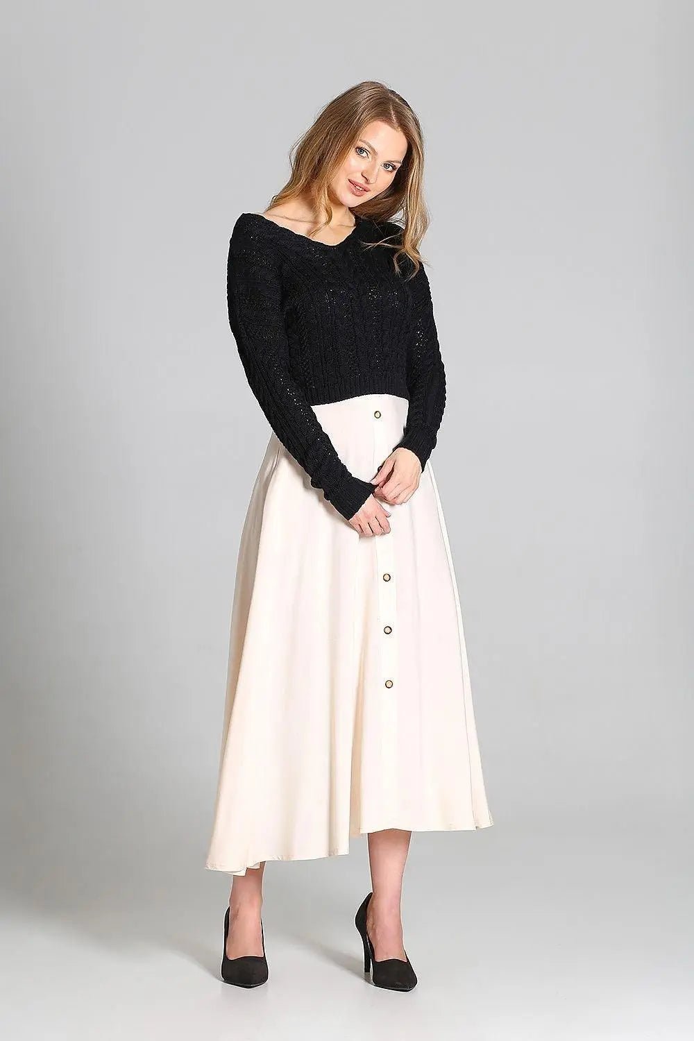 MKM plaid patterns short sweater