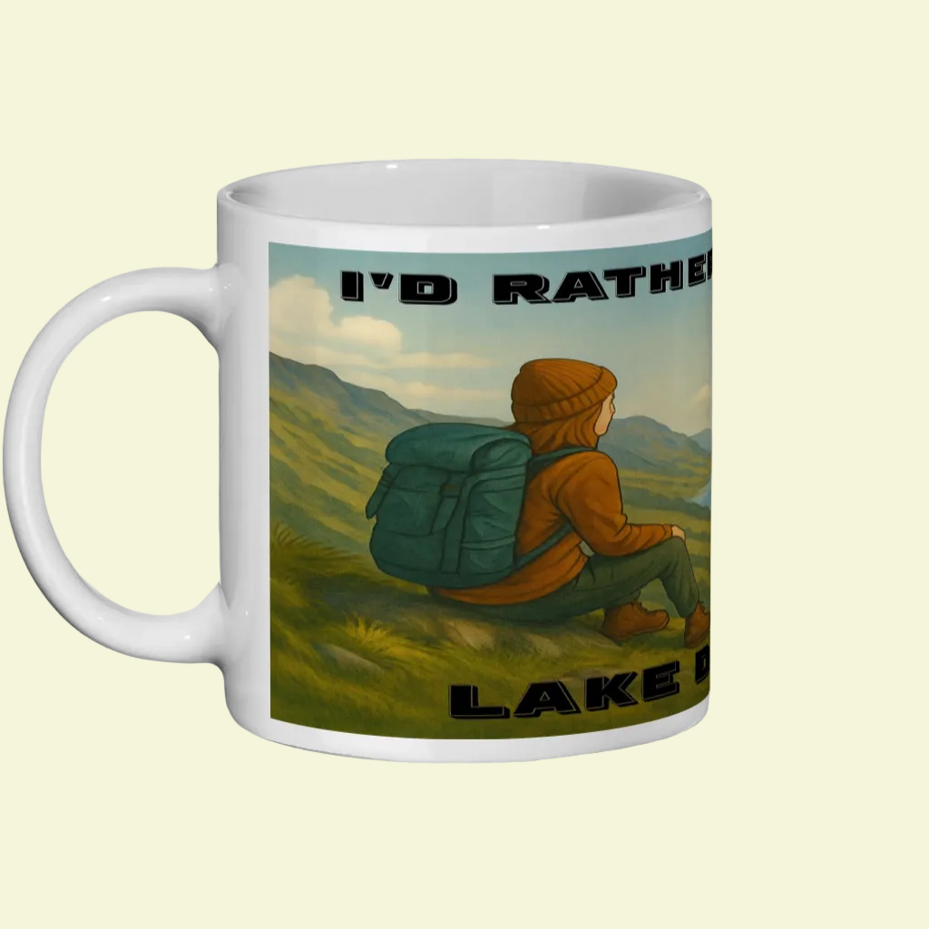 I’d Rather Be in the Lake District – 11oz Ceramic Hiking Mug