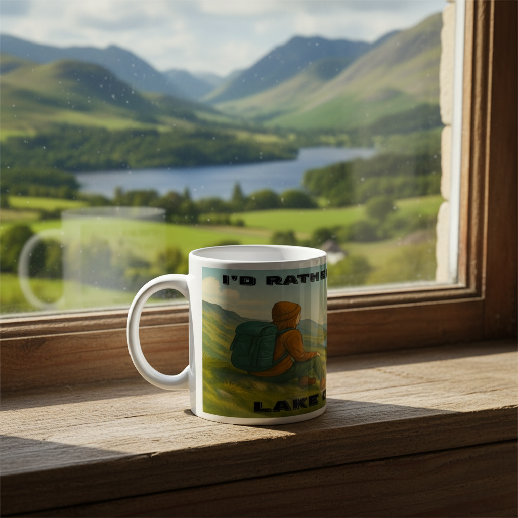 I’d Rather Be in the Lake District – 11oz Ceramic Hiking Mug