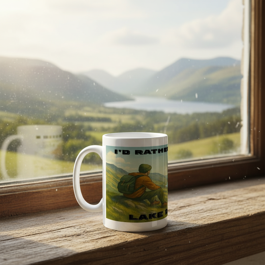 I’d Rather Be in the Lake District – 15oz Ceramic Hiking Mug