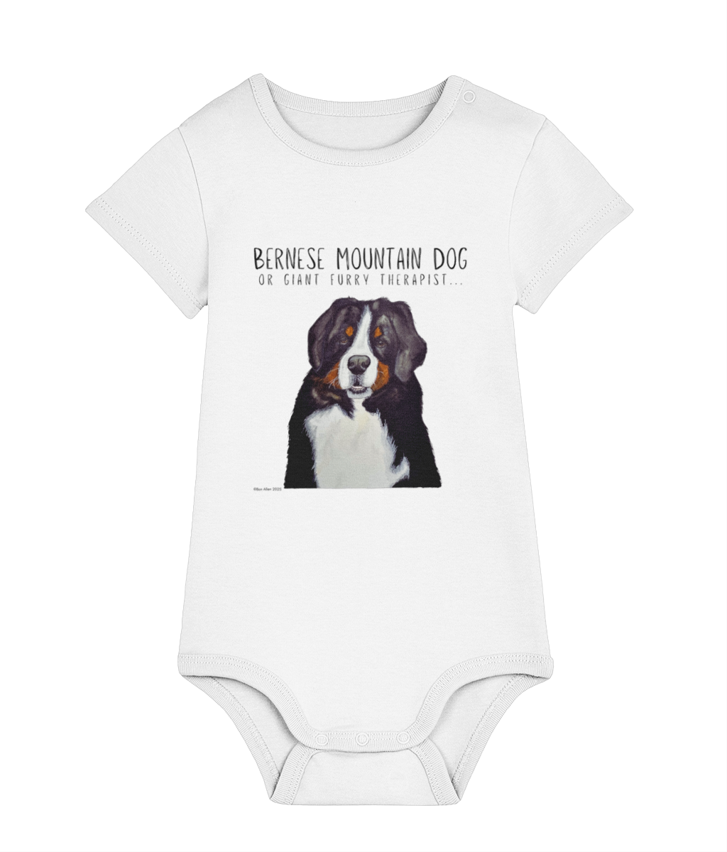 Bernese Mountain Dog Baby Bodysuit – Cuteness Overload Alert!