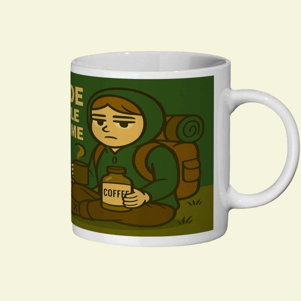 I Go Outside to Avoid People – 11oz Ceramic Hiking Mug