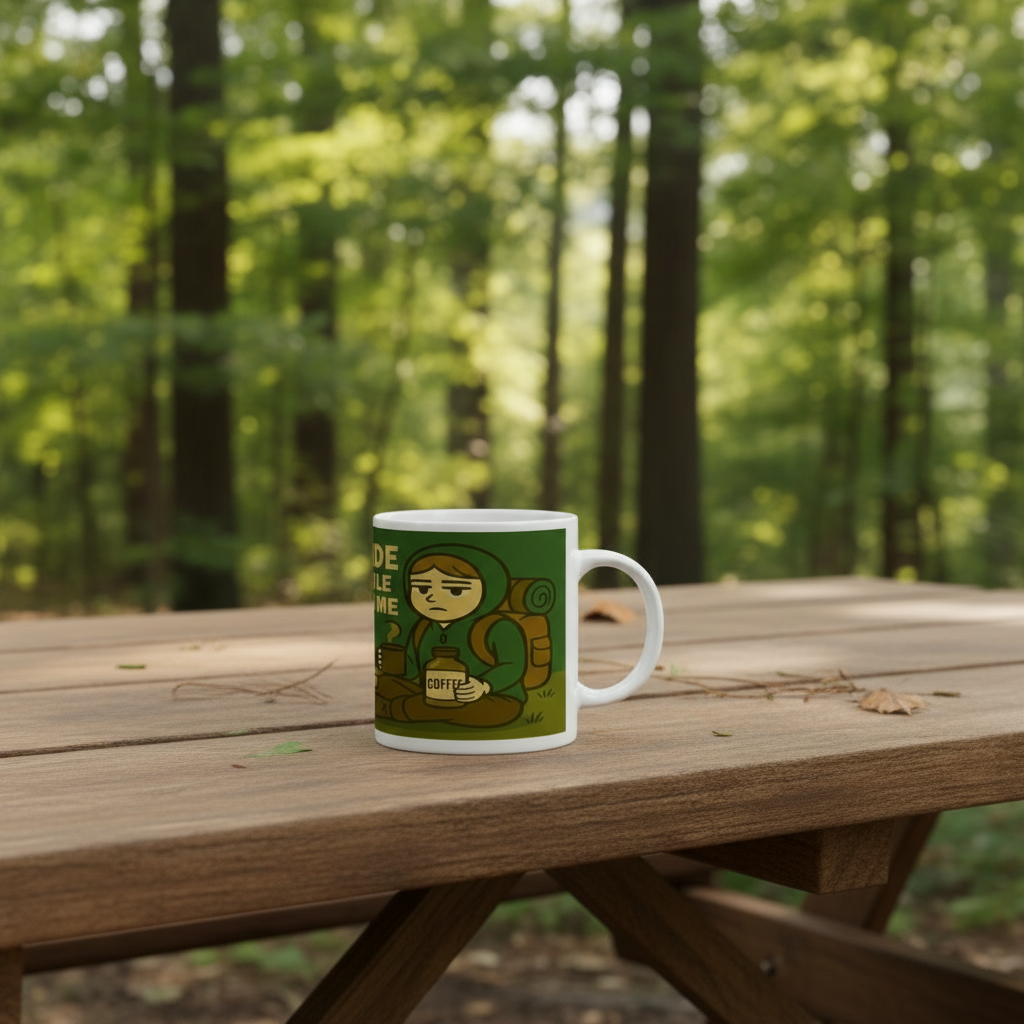 I Go Outside to Avoid People – 11oz Ceramic Hiking Mug