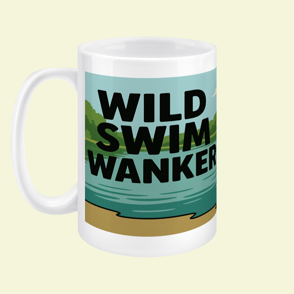 Wild Swim Wanker – 15oz Ceramic Hiking Mug