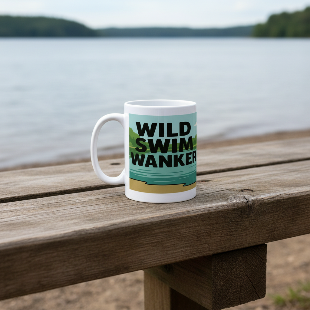 Wild Swim Wanker – 15oz Ceramic Hiking Mug
