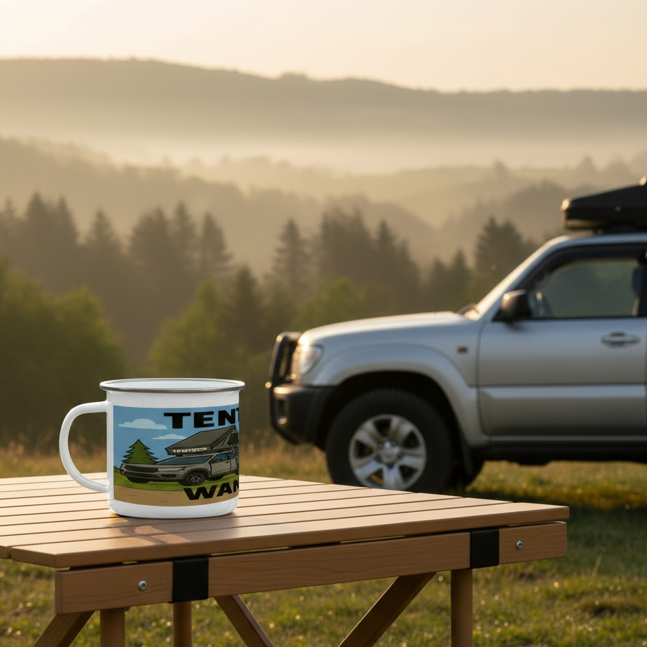 Tentbox Wankers – 12oz Enamel Camping Mug