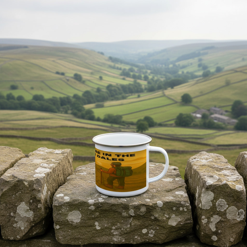 I’d Rather Be in the Yorkshire Dales – 12oz Enamel Camping Mug