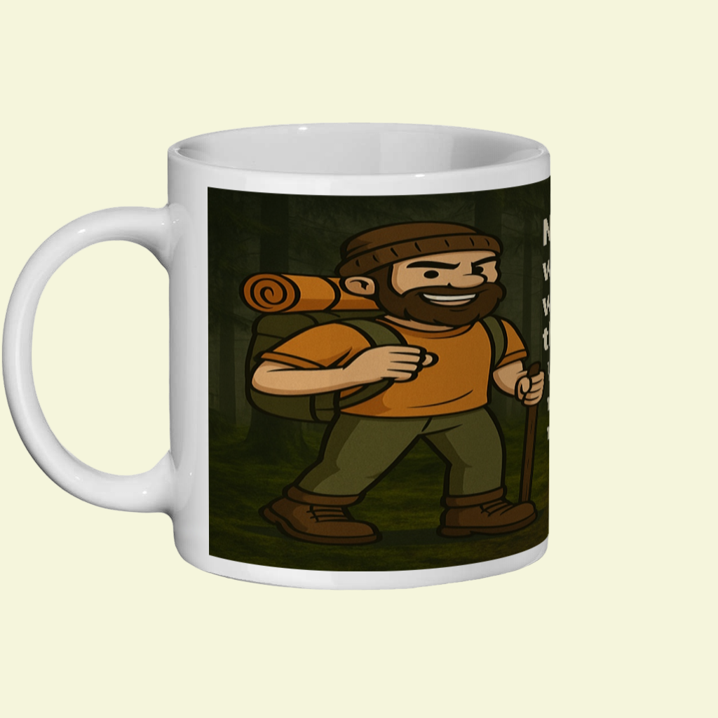 Never Mess With an Outdoors Lover – 11oz Ceramic Hiking Mug