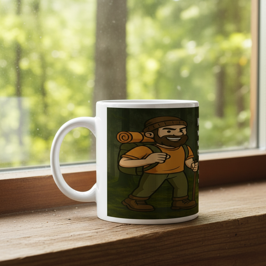 Never Mess With an Outdoors Lover – 11oz Ceramic Hiking Mug