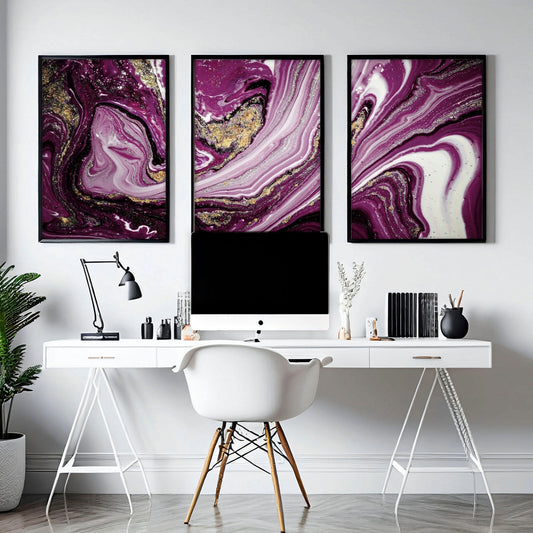 Modern art for walls | set of 3 wall art prints
