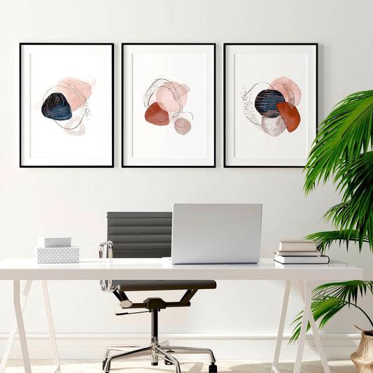 Wall art for home office | set of 3 wall art prints