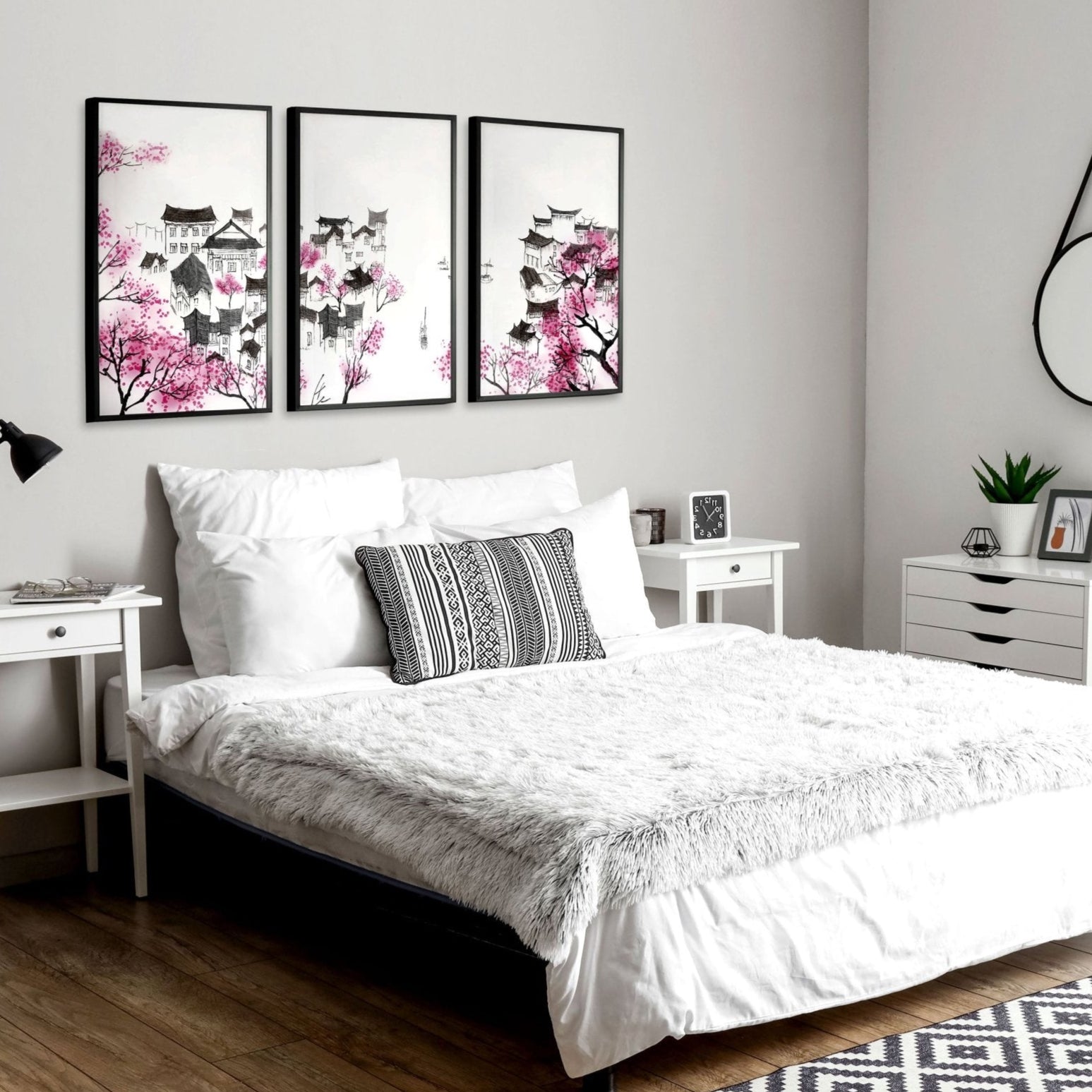 Modern Japanese Art | Set of 3 wall art prints