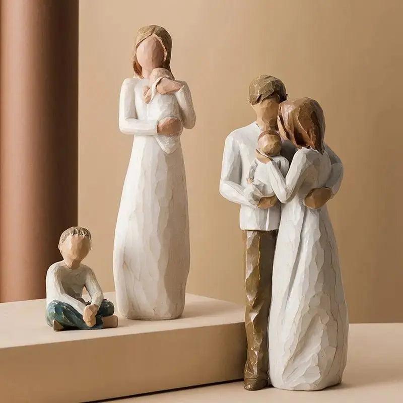 Modern Resin Character Miniature Figurines Home Decoration Accessories Love Gift Desk Decoration Memorial Gift Easter Decoration