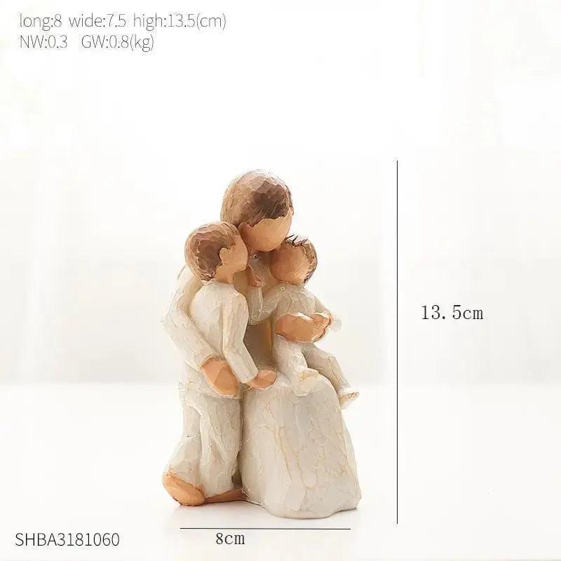 Modern Resin Character Miniature Figurines Home Decoration Accessories Love Gift Desk Decoration Memorial Gift Easter Decoration