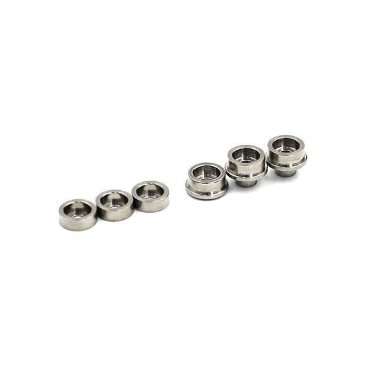 Modify 7mm Stainless Steel Modular Gearset Bushings (Smooth)