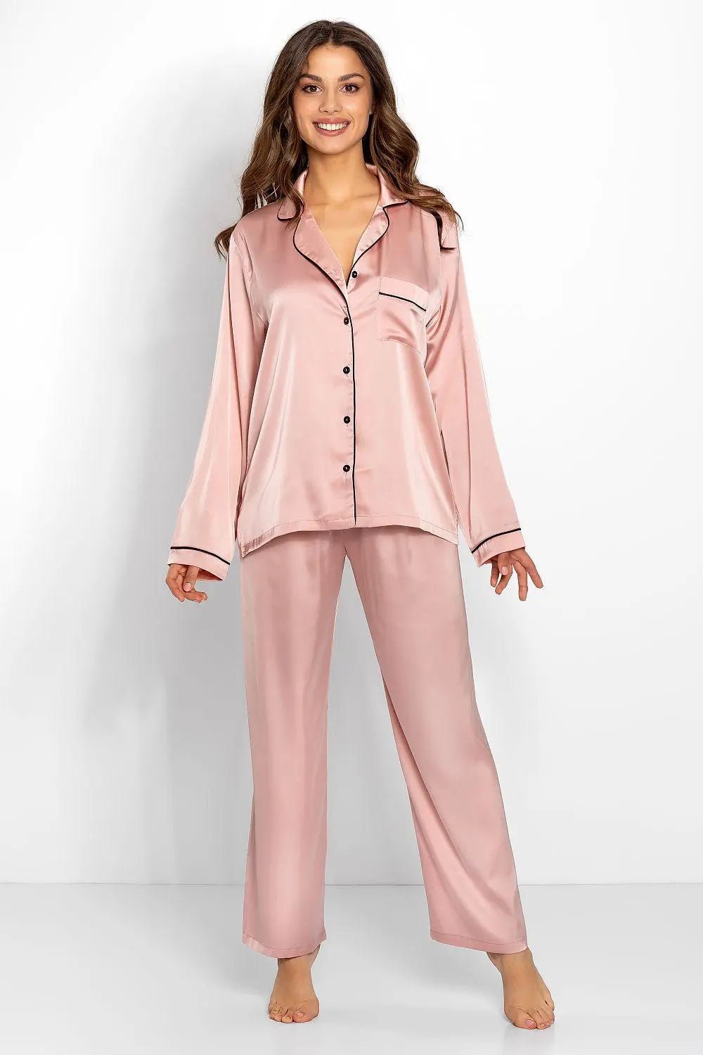 Momenti Per Me high-quality blouse and long pants womens pajamas