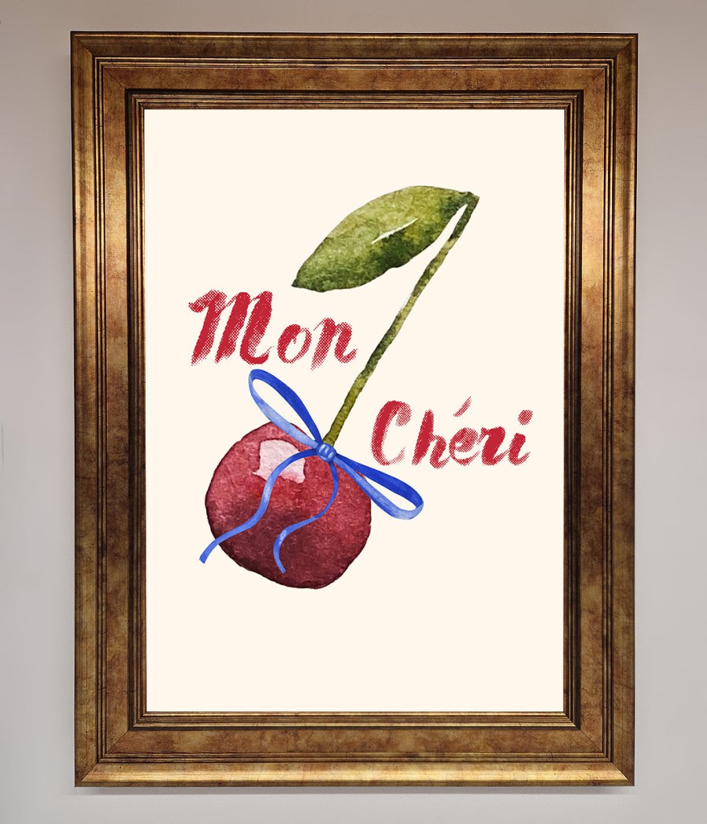 Mon Cheri Cherry Framed Wall Art