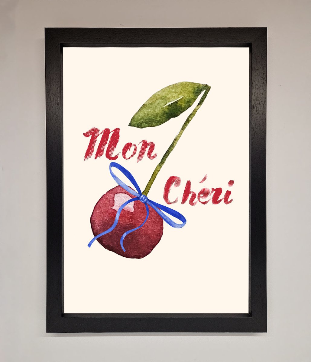Mon Cheri Cherry Framed Wall Art