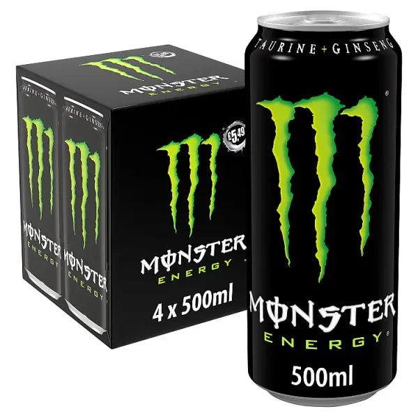 Monster Energy Drink 4 x 500ml (Case of 6)