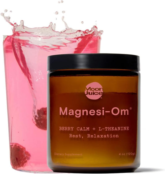 Moon Juice Magnesi-Om Magnesium Powder with L-Theanine – Rest, Relaxation & Regularity | Vegan, Non-GMO, Sugar-Free