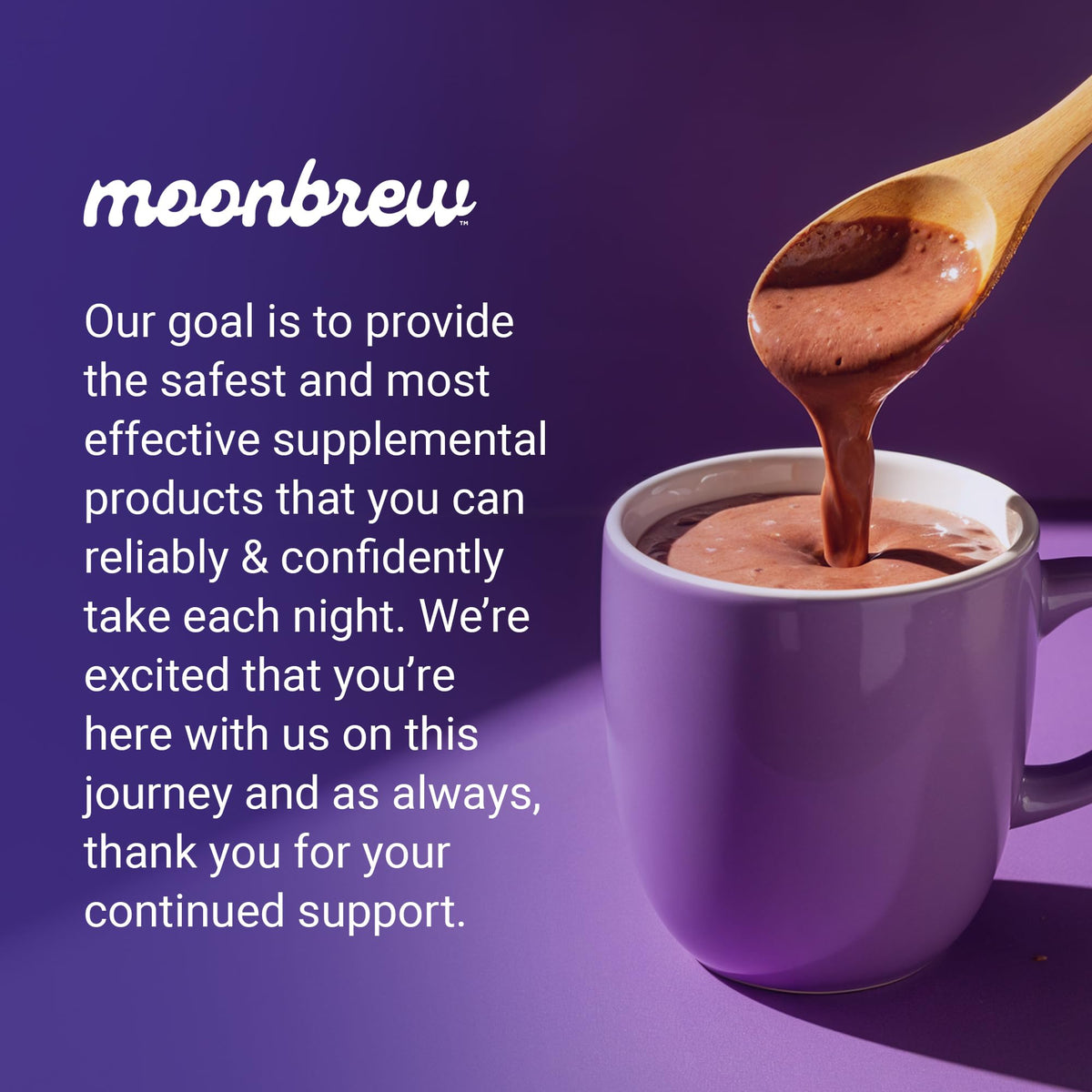 MoonBrew Nighttime Extra Strength Magnesium Hot Cocoa – Melatonin-Free Sleep Support Drink Mix