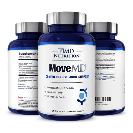 MoveMD Joint Support by 1MD Nutrition | Collagen + Astaxanthin + Hyaluronic Acid
