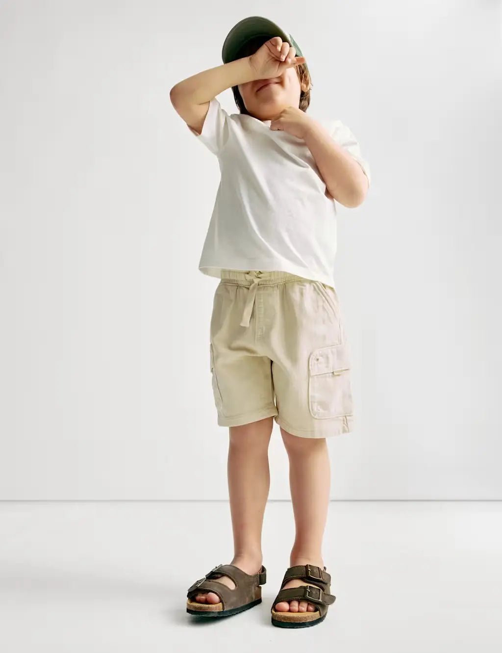 M&S Cotton Rich Cargo Shorts (2-8 Yrs)