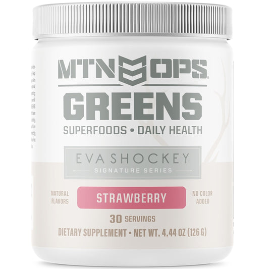MTN OPS Eva Shockey Signature Series Super Greens – Strawberry, 30 Servings (4.4 oz)