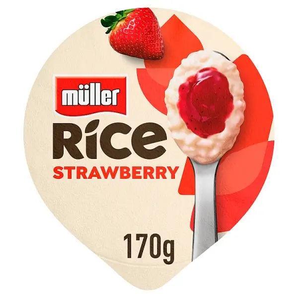 Müller Rice Strawberry Low Fat Pudding Dessert (Case of 12)
