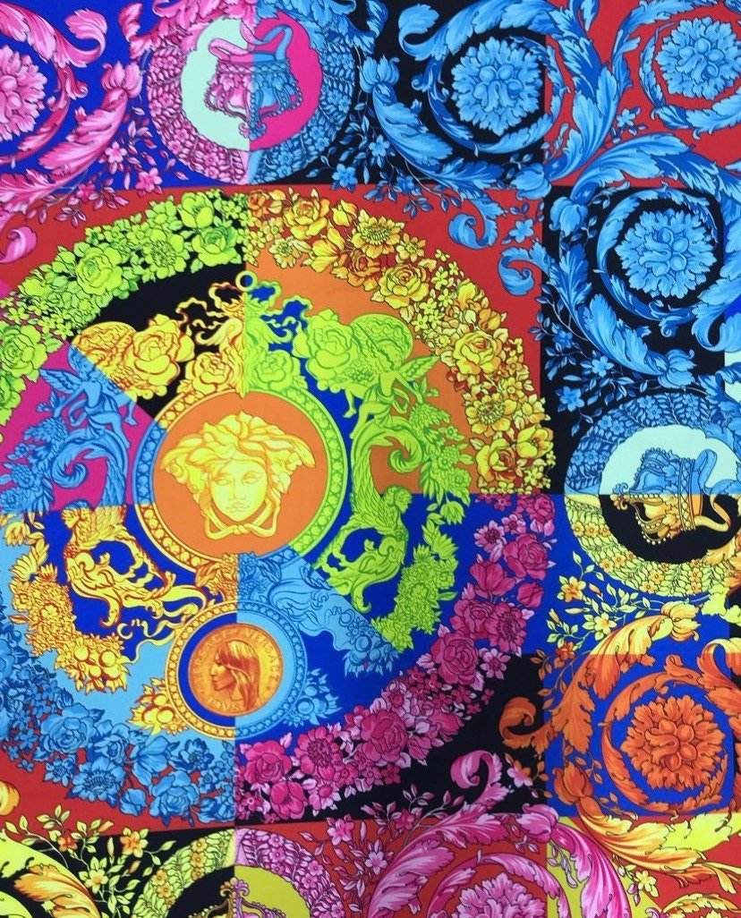 Baroque Pattern Fabric – Available in Satin, Crepe, Spandex & Chiffon | By Metre