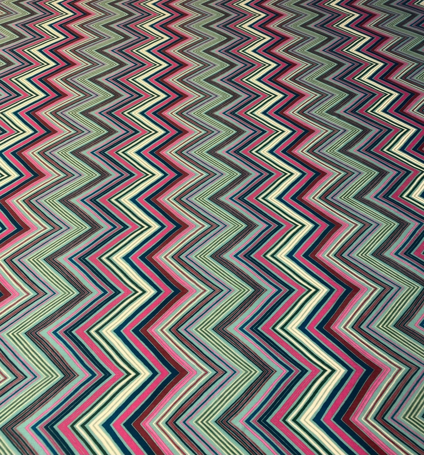 Multicolor Chevron Zigzag Fabric by Metre