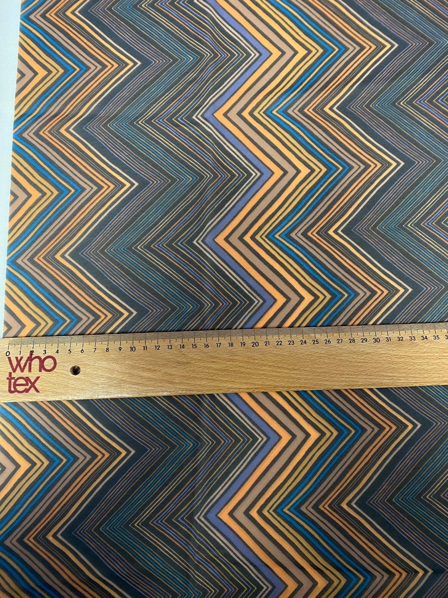 Multicolor Chevron Zigzag Pattern Fabric By Metre