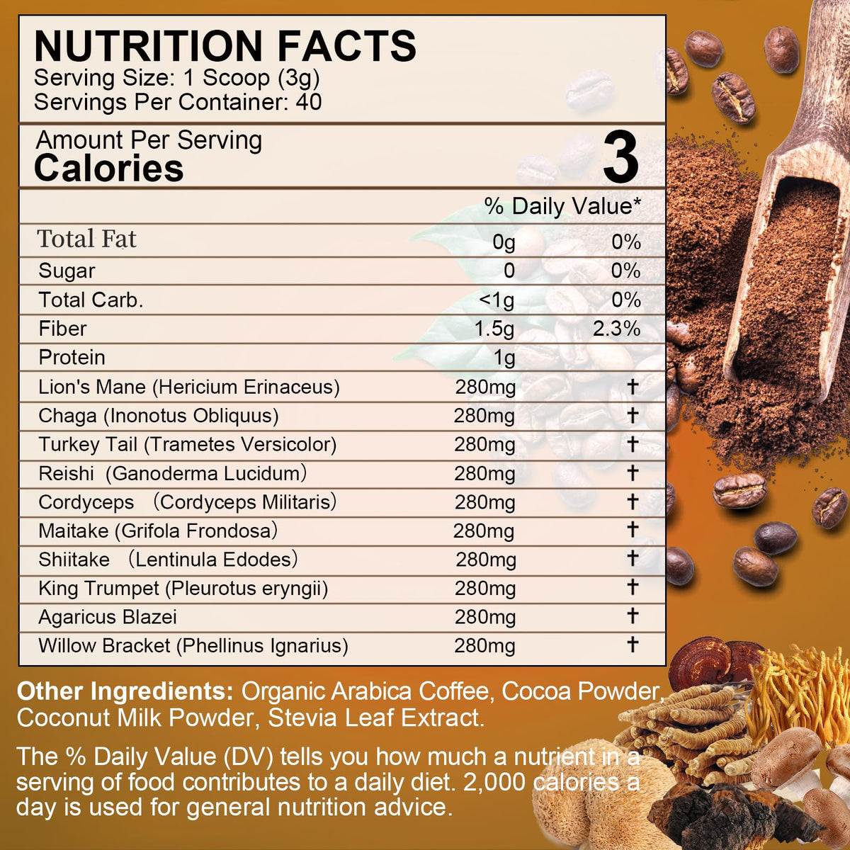 Mushroom Coffee with Lions Mane & Cordyceps – Energy & Focus