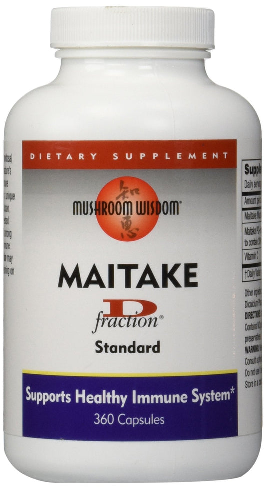 Mushroom Wisdom Maitake D-Fraction 360 Capsules | Immune Support