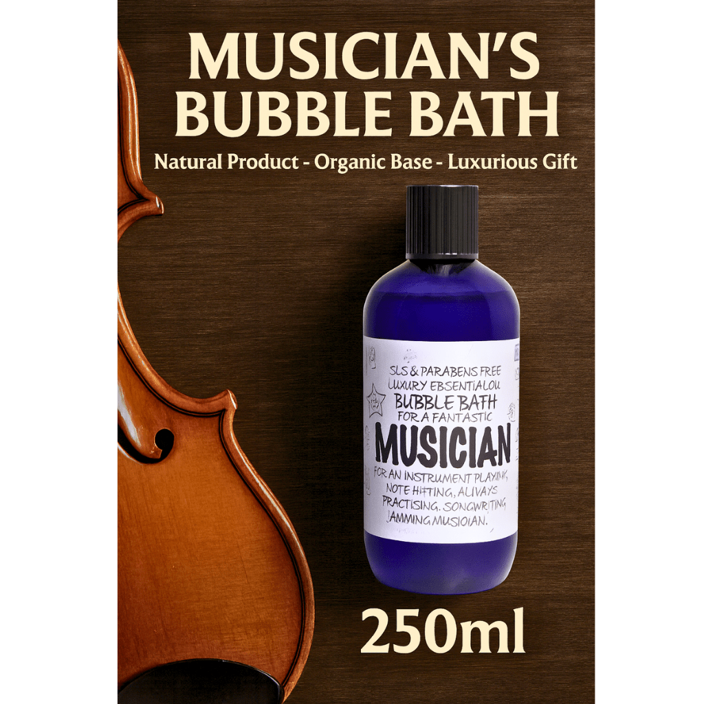 Musician’s Bubble Bath 250ml – Natural, Organic, Luxurious Gift