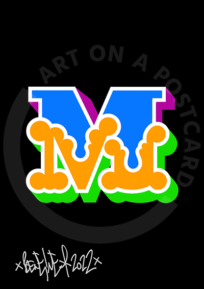 Ben Eine - Circus Font Letters, Hand-signed