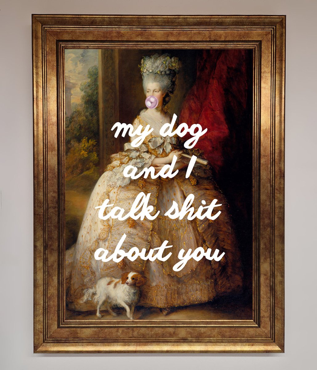 My Dog And I Framed Poster