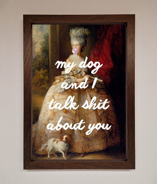 My Dog And I Framed Poster