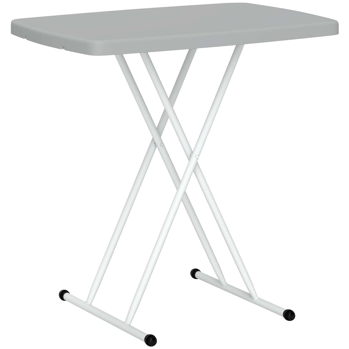 Outsunny Folding Coffee Table, Height Adjustable Bistro Table