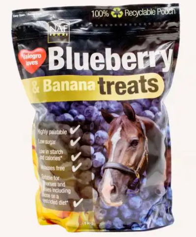 NAF Banana and Blueberry Horse and Pony Treats 1kg