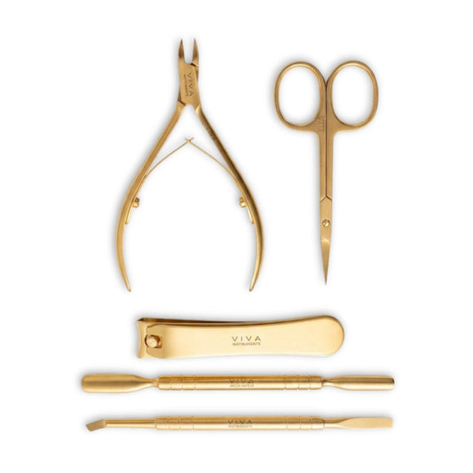 Nail Tools Gold - 5 Pieces