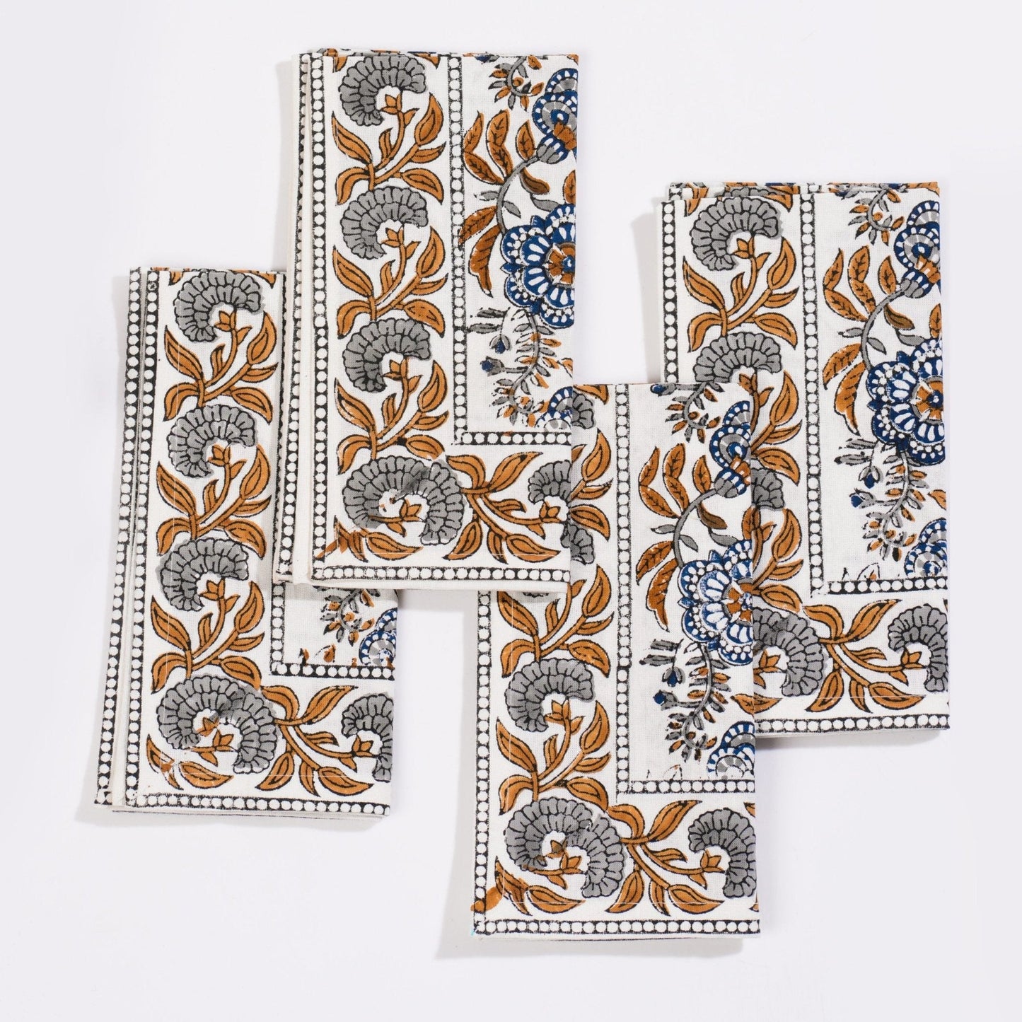 Napkins - Set of 4 Coromandel Nut Blue