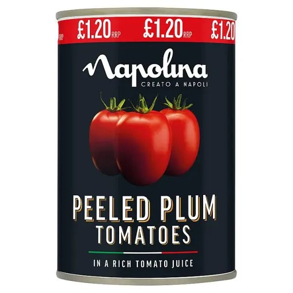 Napolina Peeled Plum Tomatoes 400g (Case of 12)